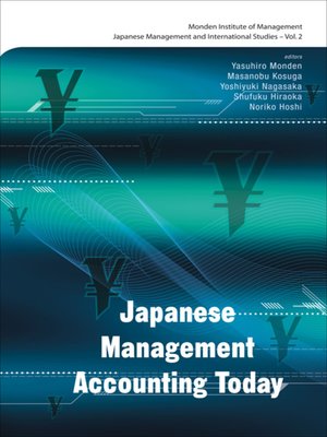 cover image of Japanese Management Accounting Today